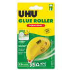 Colla a nastro DryClean Roller - permanente - 6,5 mm x 8,5 m - UHU